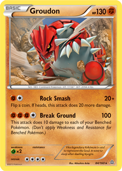 Groudon 84/160 Pokémon card from Primal Clash for sale at best price