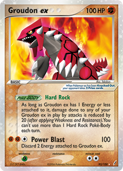 Groudon EX 93/100 Pokémon card from Ex Crystal Guardians for sale at best price