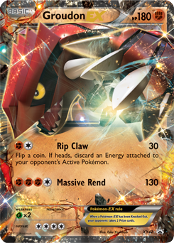 Promo Pokémon card Groudon EX XY42 from XY Promos expansion