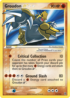 Groudon Star 111/113 Pokémon card from Ex Delta Species for sale at best price