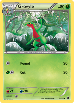Grovyle 7/116 Pokémon card from Plasma Freeze for sale at best price