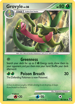 Grovyle 40/106 Pokémon card from Great Encounters for sale at best price