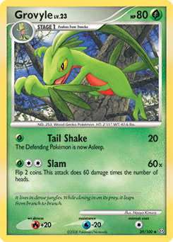 Grovyle 39/100 Pokémon card from Stormfront for sale at best price