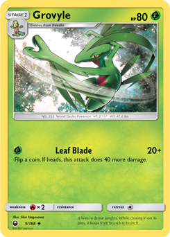Grovyle 9/168 Pokémon card from Celestial Storm for sale at best price