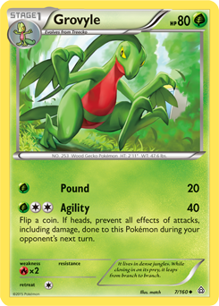 Grovyle 7/160 Pokémon card from Primal Clash for sale at best price