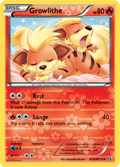 Carte Pokémon Growlithe RC4/RC25 de la série Legendary Treasures en vente au meilleur prix