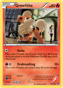 Growlithe 10/99 Pokémon card from Next Destinies for sale at best price