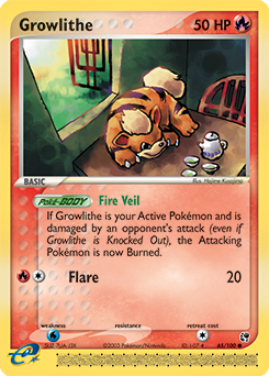 Growlithe 65/100 Pokémon card from Ex Sandstorm for sale at best price