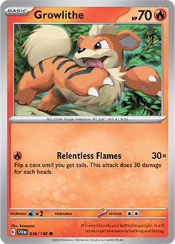 Growlithe 030/198 Pokémon card from Scarlet & Violet for sale at best price