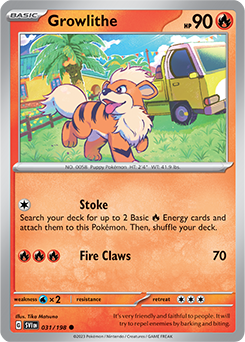 Growlithe 031/198 Pokémon card from Scarlet & Violet for sale at best price