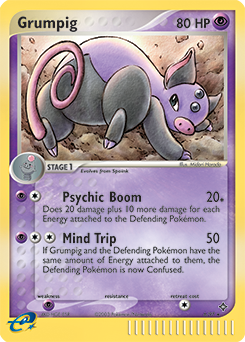 Carte Pokémon Holographique Rare Groret 6/97 de la série Ex Dragon