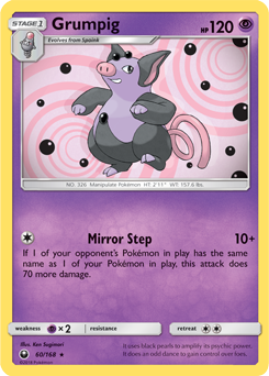 Grumpig 60/168 Pokémon card from Celestial Storm for sale at best price