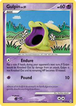 Carte Pokémon Gulpin 40/99 de la série Arceus en vente au meilleur prix