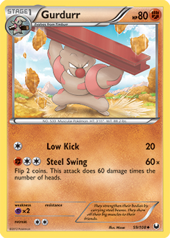 Gurdurr 59/108 Pokémon card from Dark Explorers for sale at best price
