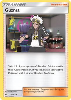 Guzma 115/147 Pokémon card from Burning Shadows for sale at best price