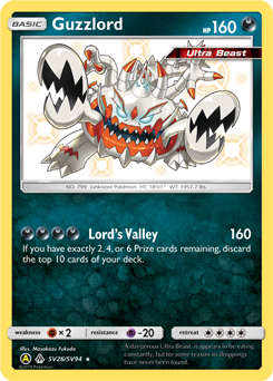 Guzzlord SV26/SV94 Pokémon card from Hidden Fates for sale at best price
