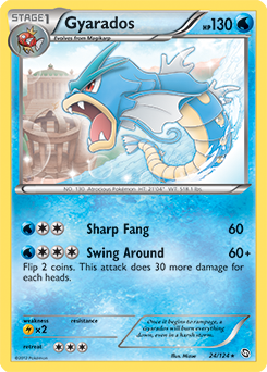 Gyarados 24/124 Pokémon card from Dragons Exalted for sale at best price