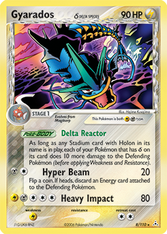 Carte Pokémon Leviator 8/110 de la série Ex Fantômes Holon en vente au meilleur prix