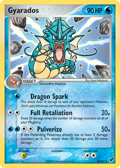 Gyarados 8/107 Pokémon card from Ex Deoxys for sale at best price