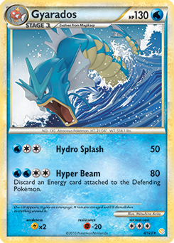 Gyarados 4/123 Pokémon card from HeartGold SoulSilver for sale at best price