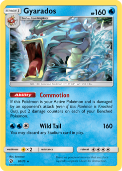 Gyarados 20/70 Pokémon card from Dragon Majesty for sale at best price