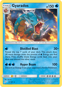 Gyarados 30/181 Pokémon card from Team Up for sale at best price