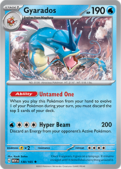 Gyarados 130/165 Pokémon card from 151 for sale at best price