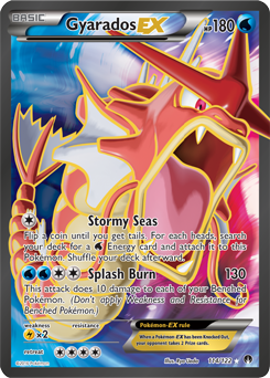 Full Art Pokémon Pokémon card Gyarados EX 114/122 from Breakpoint expansion