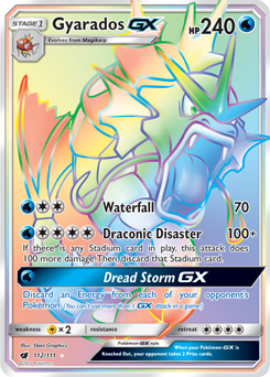 Gyarados GX 112/111 Pokémon card from Crimson Invasion for sale at best price