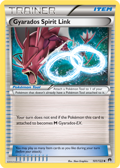 Uncommon Pokémon card Gyarados Spirit Link 101/122 from Breakpoint expansion