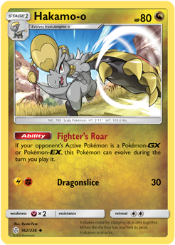 Hakamo-o 162/236 Pokémon card from Cosmic Eclipse for sale at best price