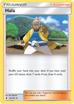 Uncommon Pokémon card Hala 126/145 from Guardians Rising expansion