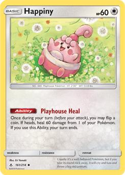 Happiny 161/214 Pokémon card from Unbroken Bonds for sale at best price