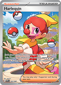 Ultra rare Pokémon card Harlequin 163/86 from White Flare expansion