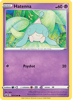 Hatenna 71/198 Pokémon card from Chilling Reign for sale at best price
