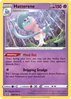 Hatterene 85/192 Pokémon card from Rebel Clash for sale at best price