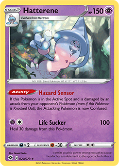 Hatterene 020/073 Pokémon card from Champion s Path for sale at best price