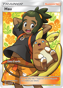 Hau 144/145 Pokémon card from Guardians Rising for sale at best price