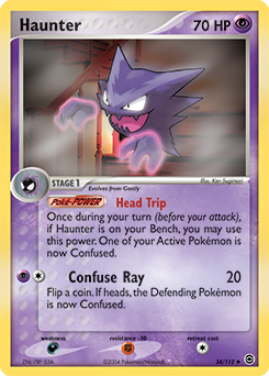 Haunter 34/112 Pokémon card from Ex Fire Red Leaf Green for sale at best price