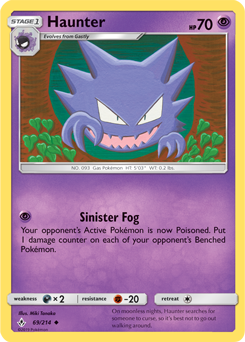 Haunter 69/214 Pokémon card from Unbroken Bonds for sale at best price