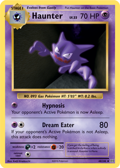 Haunter 48/108 Pokémon card from Evolutions for sale at best price