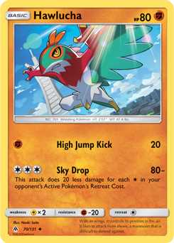 Hawlucha 70/131 Pokémon card from Forbidden Light for sale at best price