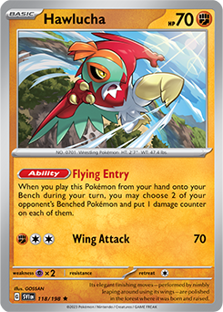 Hawlucha 118/198 Pokémon card from Scarlet & Violet for sale at best price