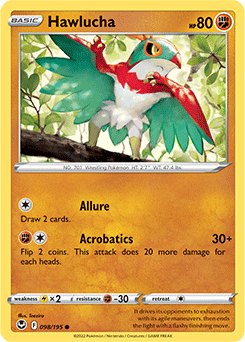 Hawlucha 098/195 Pokémon card from Silver Tempest for sale at best price
