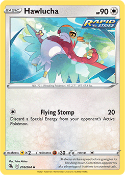 Hawlucha 216/264 Pokémon card from Fusion Strike for sale at best price