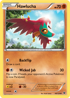 Hawlucha 48/124 Pokémon card from Fates Collide for sale at best price