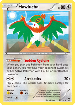 Hawlucha 97/114 Pokémon card from Steam Siege for sale at best price