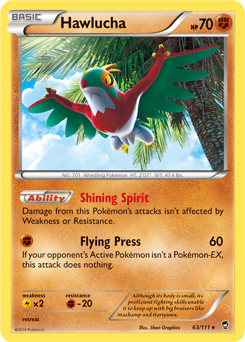 Hawlucha 63/111 Pokémon card from Furious Fists for sale at best price