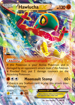 Hawlucha EX 64/111 Pokémon card from Furious Fists for sale at best price