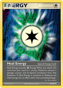 Carte Pokémon Peu commune Énergie guérisseuse 94/107 de la série Ex Deoxys